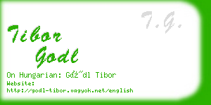 tibor godl business card
